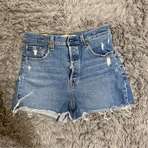 Levi’s high waisted denim shirts